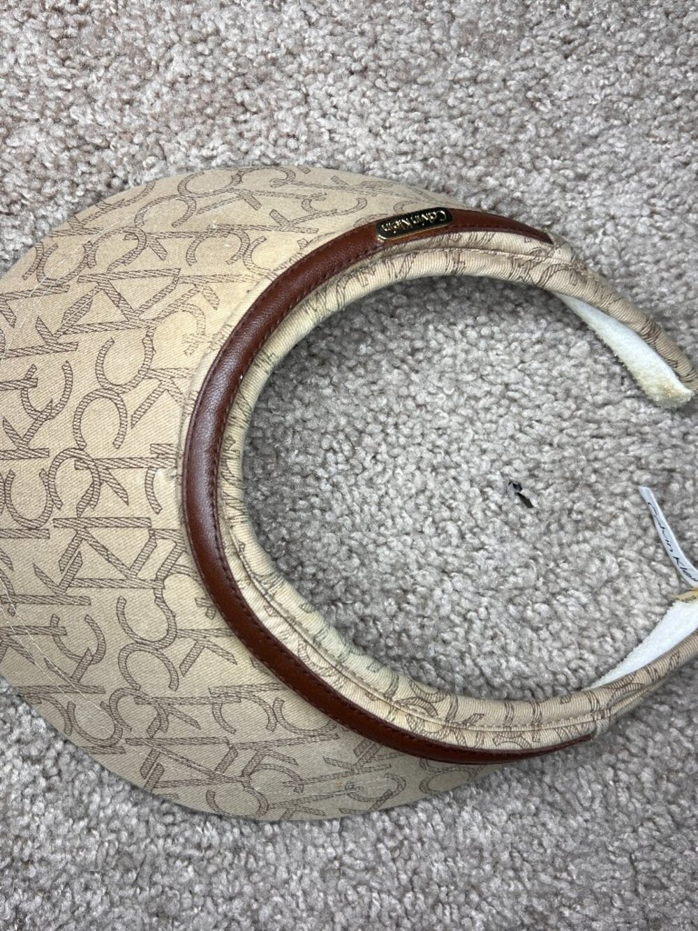 Calvin Klien Brown Neutral tones hat for beach wear